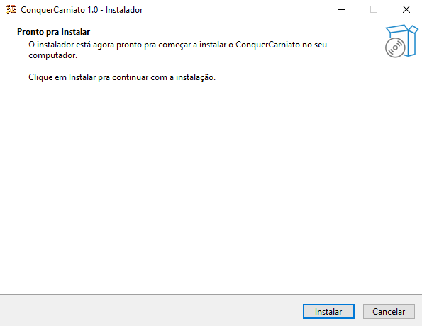 Botão Instalar